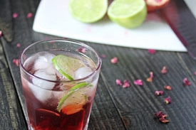 Pomegranate Rosewater Spritzers