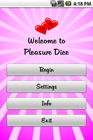 Android application Pleasure Dice screenshort