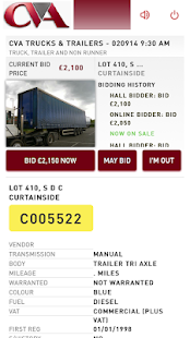 CVA LiveBid Screenshots 7