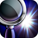 Magnifying Glass Flashlight mobile app icon