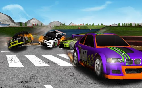 Android application 3D Racing Car Game screenshort