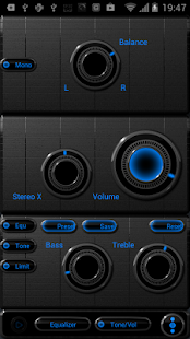 How to mod Poweramp skin Neon Blue 3.02 apk for bluestacks