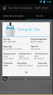 Tra cuu Container Cang Cat Lai Screenshots 5