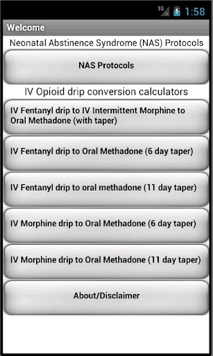 Neonatal Drug Withdrawal Tools