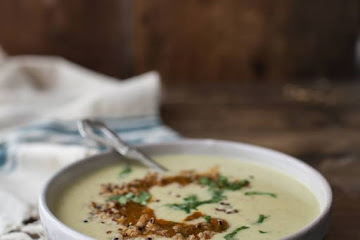 Sweet Corn Soup with Harissa