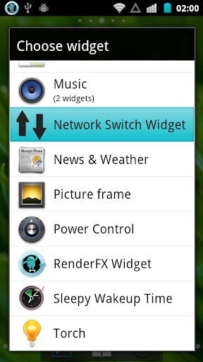 Network Switch Widget