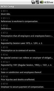 Free Download NC General Statutes - WorkComp APK for PC