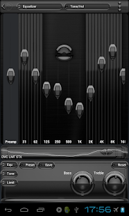 Free Download Poweramp skin Black Glas delux APK for PC