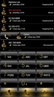 How to install Dialer Black Gold Gloss Skin lastet apk for android