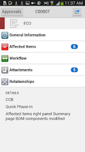 Oracle PLM Mobile Screenshots 6