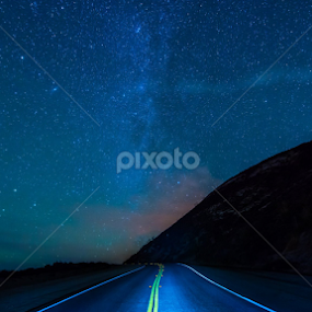 Big Sur's Milky Way HighwayI was in Big Sur trying to capture the Meteor Shower and had some fun with a series of shots down the coast.  I was the only moving car for over 2 hours last night!. by George Krieger - Landscapes Starscapes