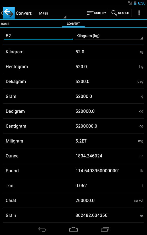 Any Unit Converter - screenshot