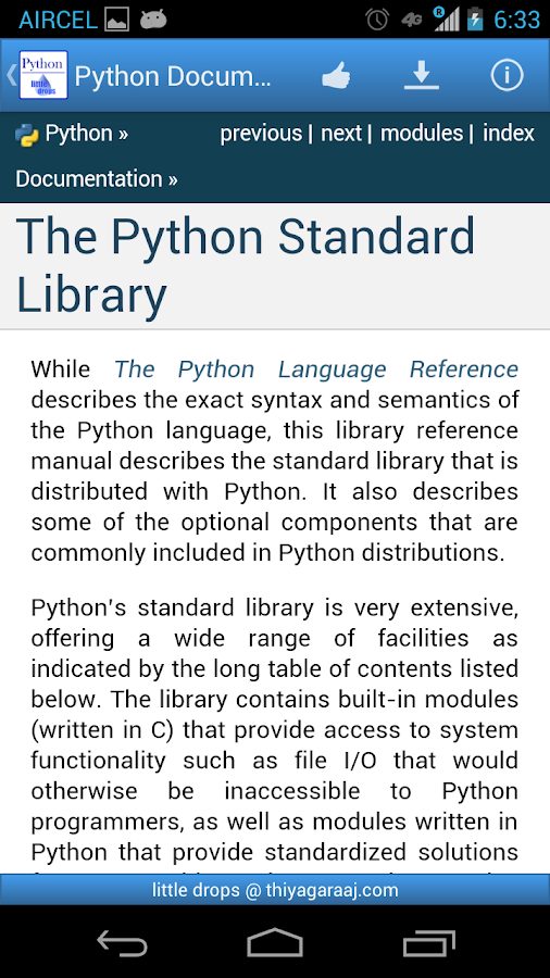 Python Documentation - Android Apps on Google Play