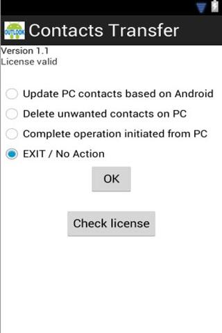 Contacts Transfer Sync Trial