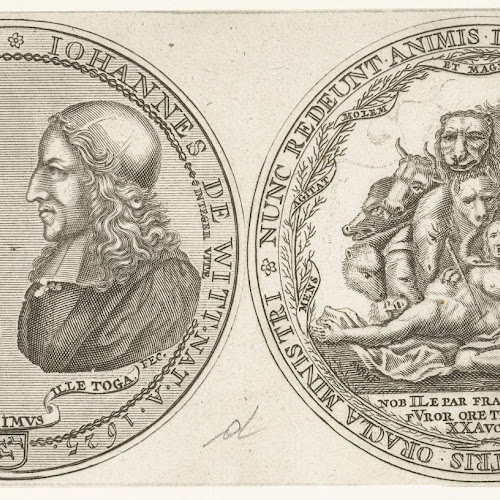 Penning op de dood van de gebroeders De Witt, 1672, anoniem, 1672