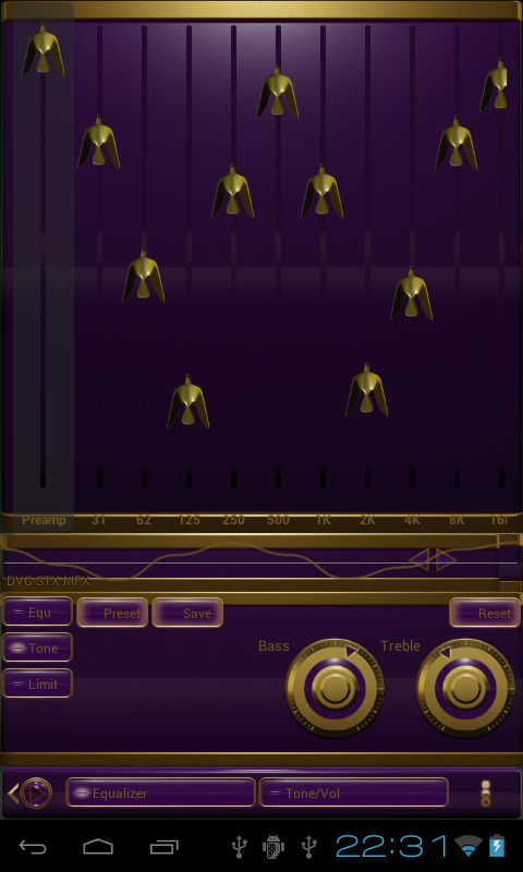 elegance poweramp skin purple Screen 3
