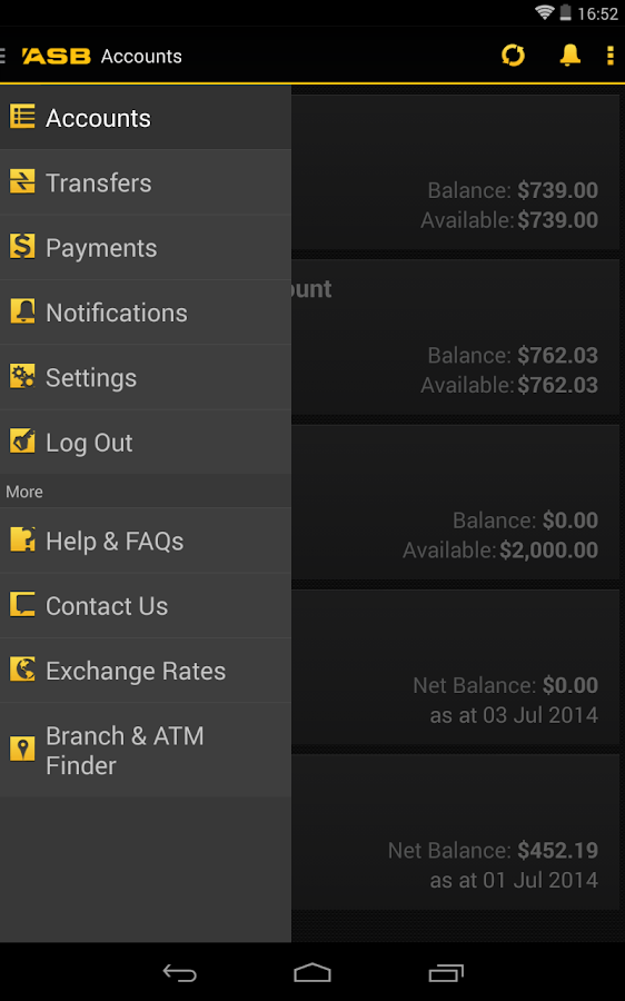 ASB Mobile Banking screenshot