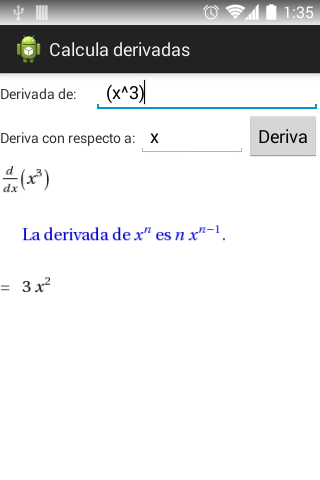 Calcula derivadas paso a paso