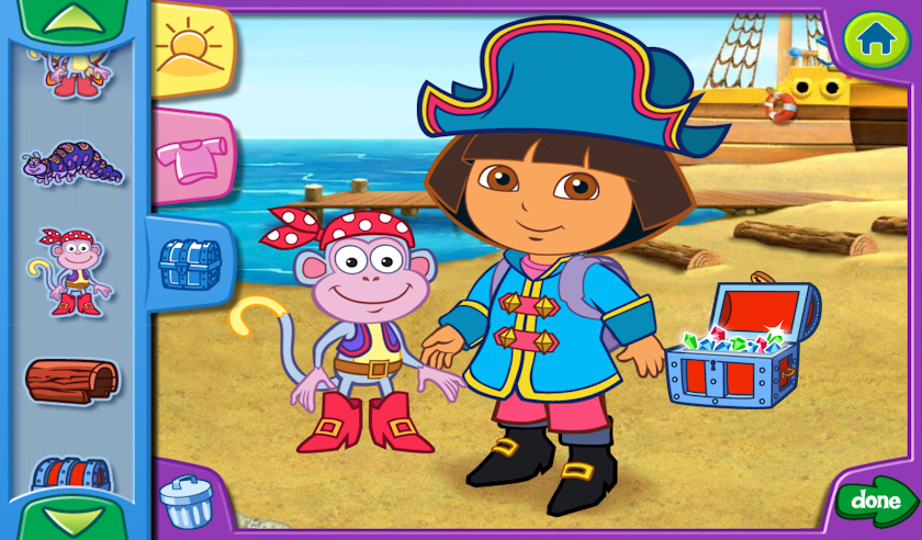 Doras Dress-Up Adventures! HD Screen 1