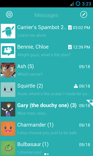 GOSMS WP8 Aqua+ Theme