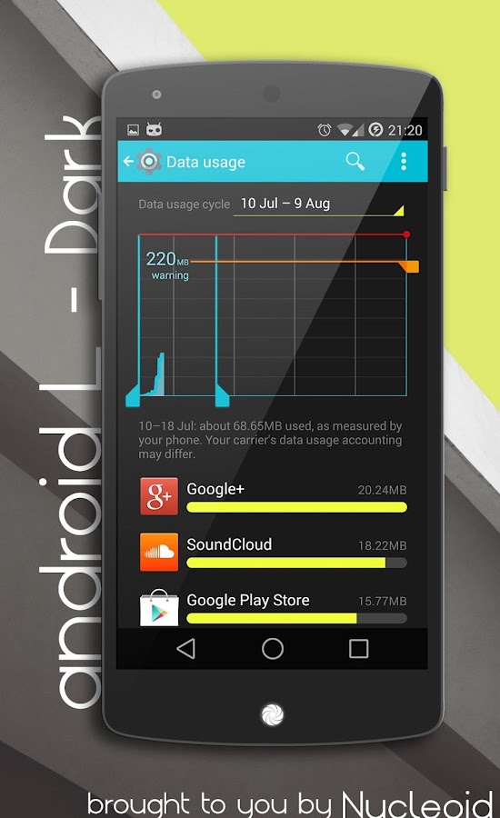 Android L Dark Theme - CM11 PA - screenshot