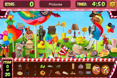 Hidden Objects World of Candy - Seek & Find Games poster 1