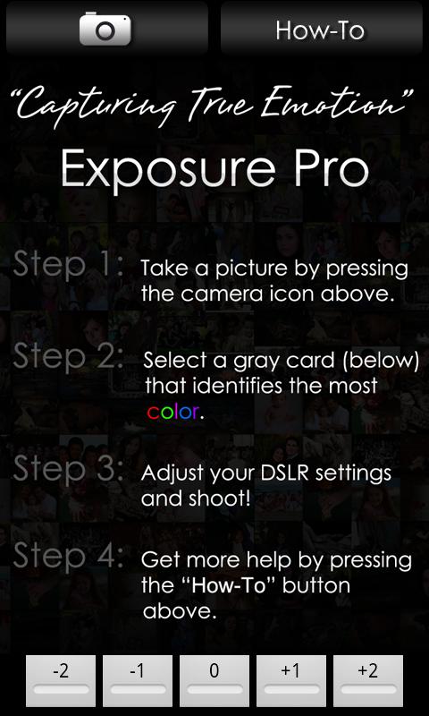 Android application Exposure Pro screenshort