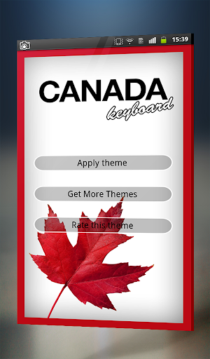 Canada Keyboard Theme