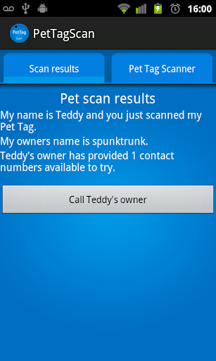 Pet Tag Scanner