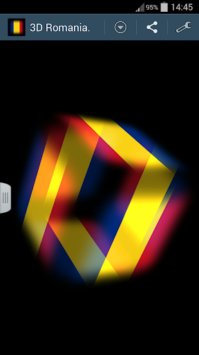 3D Romania Cube Flag LWP