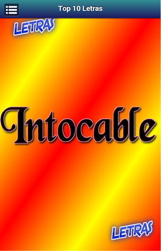 Letras Intocable