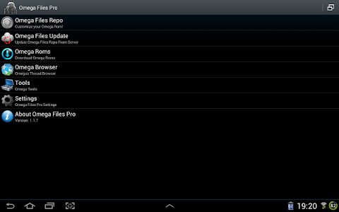 Screenshot Omega Files Pro v1.2.6 build 28