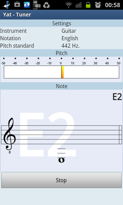Blue - Tuner Screen 1