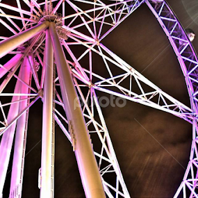 'Surreal Wheel' All rights reserved by Carey Carter (f.) Photography Melbourne 2014 by Carey Carter - City,  Street & Park Amusement Parks