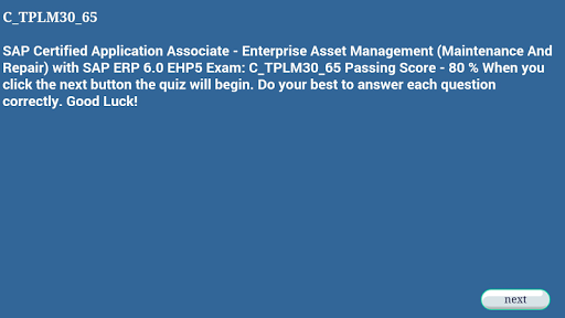 SAP C_TPLM30_65 Test Yourself