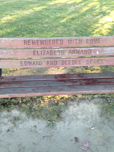 Elizabeth Armand Memorial Bench