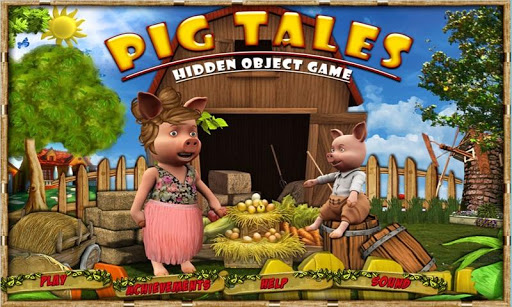 【免費解謎App】Pig Tales - Free Hidden Object-APP點子