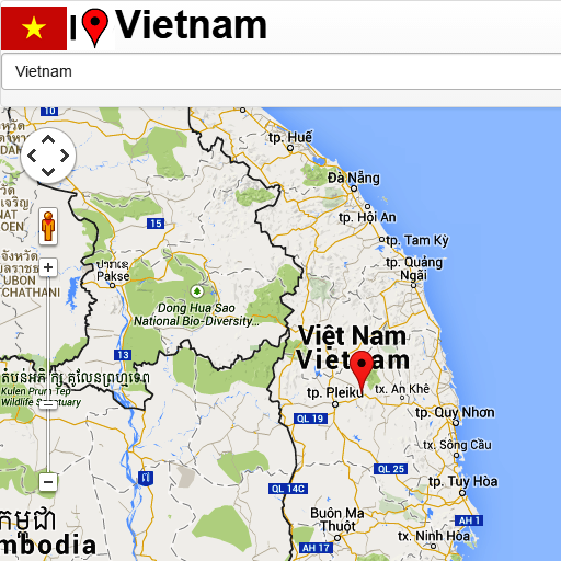 Vietnam Mapa