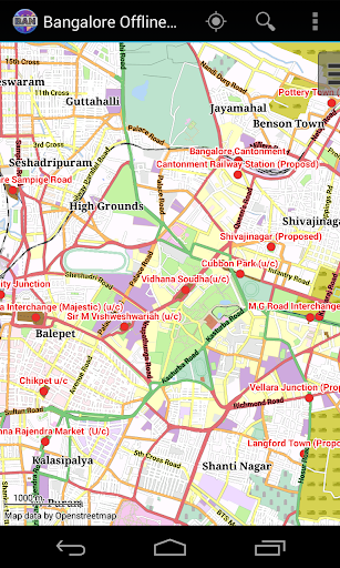 Bangalore Offline City Map