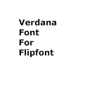 Verdana Flipfont icon