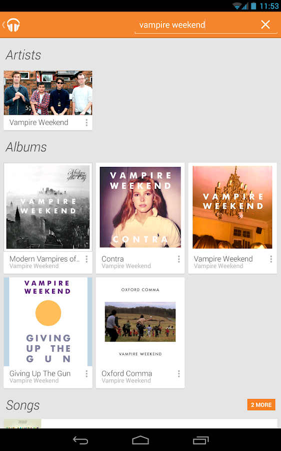 Google Play Music - screenshot