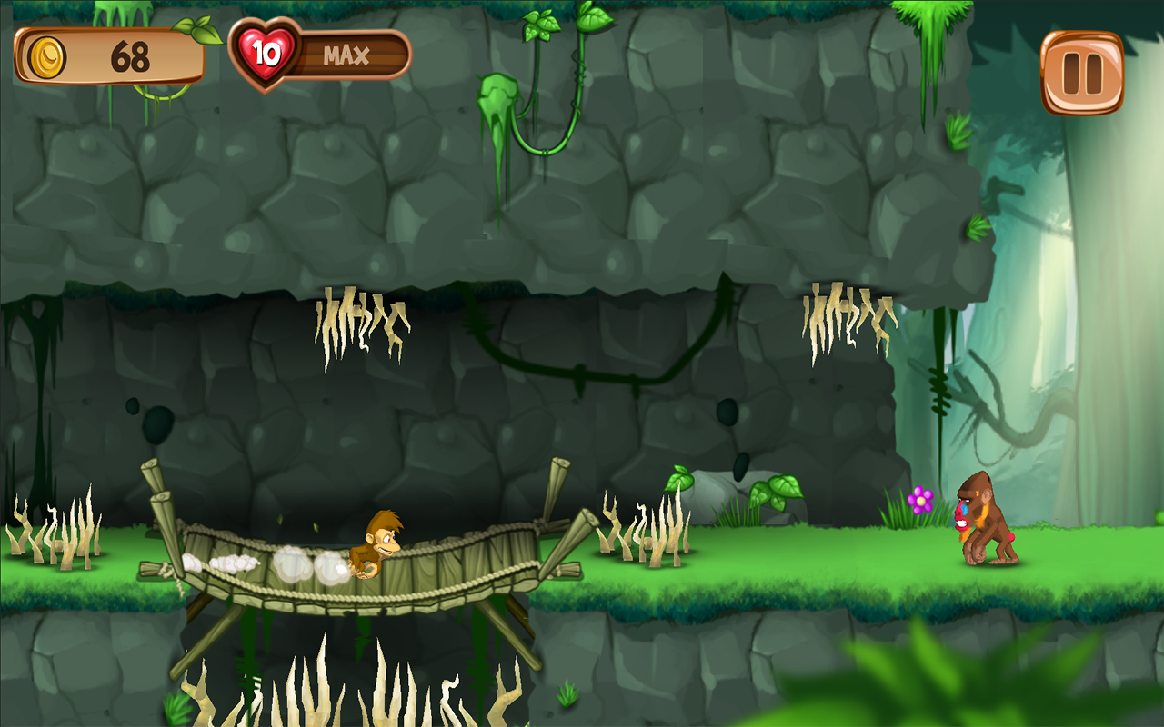 Macaco Jogos de Correr Saltar - screenshot