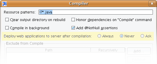 compiler options