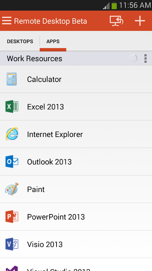    Microsoft Remote Desktop Beta- screenshot  