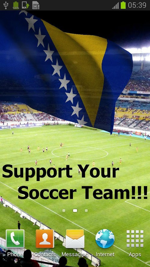 Android application 3D Bosnia Flag + screenshort