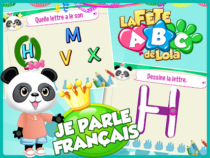 Capture d'ecran de l'application Android Lola's ABC Party