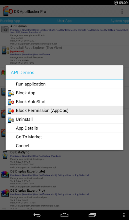 DS Super AppBlocker Pro - screenshot