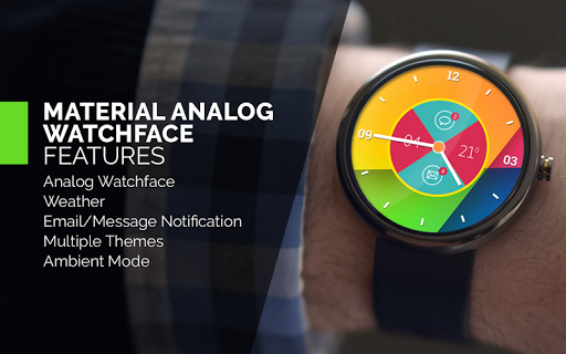 Material Analog Watch Face