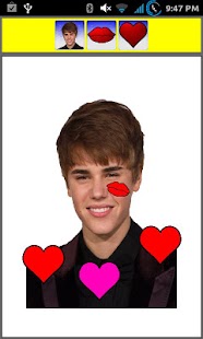 Kiss Justin Bieber Widget