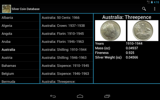 【免費財經App】Silver Coin Database-APP點子